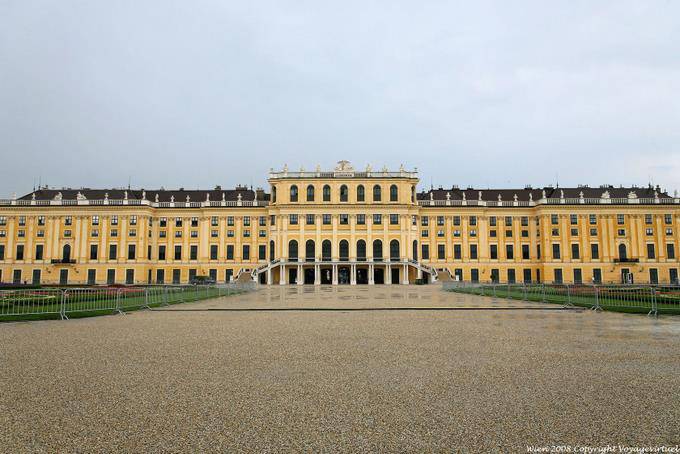 Schönbrunn Panorama na frente - Viena - Austria