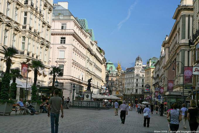 Stadtgraben, vienense Promenade - Viena - Austria