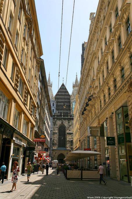 Stephansdom, vista de Jasomirgasse - Viena - Austria