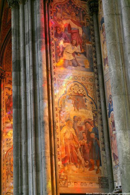 Votivkirche, pinturas de sol - Viena - Austria