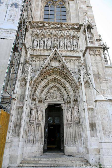 Votivkirche, portão de entrada - Viena - Austria
