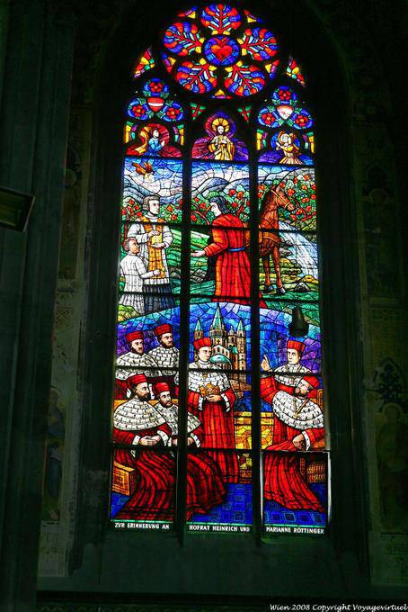 Igreja Votiva, Vitral oferecido por Rottinger - Viena - Austria