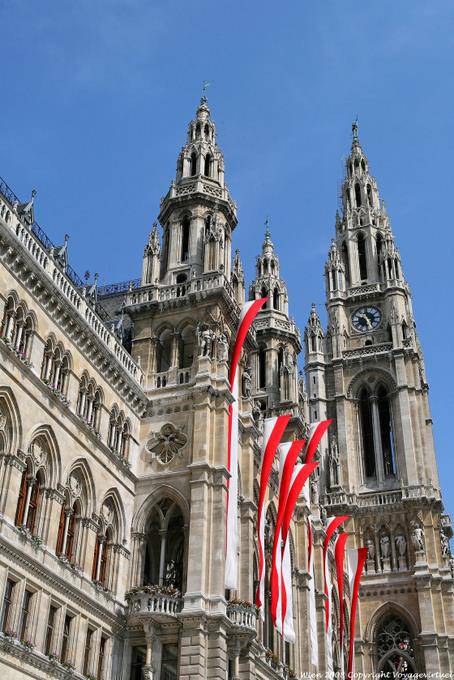 Wiener Rathaus, Campanário Turme - Viena - Austria