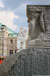 Outro ponto de vista do und Faschismus Mahnmal Gegen Krieg, Viena - Austria.