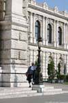 Burgtheater, espera do cliente, Viena - Austria.
