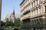 Ebendorferstrasse, com vista para o Votivkirche, Viena - Austria.