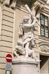 Hofburg Spanische Reitschule, outra estátua de Hércules, Viena - Austria.
