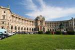 Neueburg Helden Platz panorama, Viena - Austria.