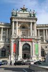 Neueburg Osterreichische Nationalbibliothek Museum Entrance, Viena - Austria.