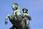 Neueburg Museum estátua príncipe Eugene de Savoy Helden Platz, Viena - Austria.