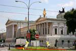 Parlament Kaminansicht Schmerlingplatz, Viena - Austria.