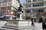 Graben, Löwenbrunnen fonte fechar-se, Viena - Austria.