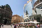 Graben, Stephansplatz and Haas Haus Palace, Viena - Austria.