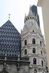 Stephansdom, com vista para a torre, Viena - Austria.