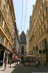 Stephansdom, vista de Jasomirgasse, Viena - Austria.