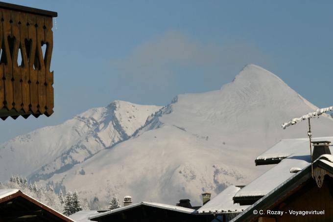 Vista para a montanha, Les Gets - Alpes, França