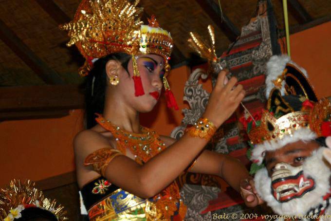 Rama e seu servo ideal Hanuman, Ramayana dança Nusa Dua - Bali