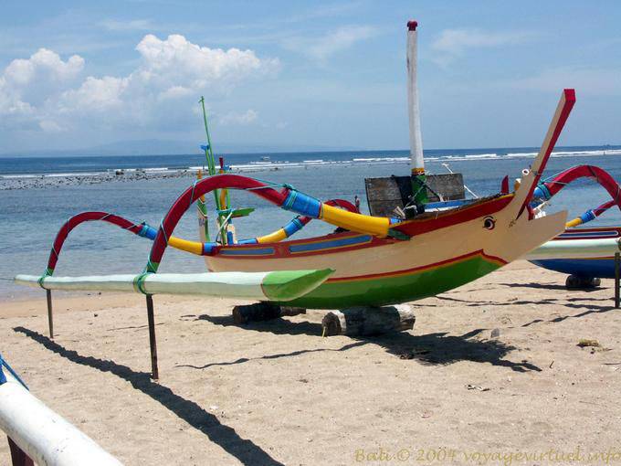 Outrigger barco Sanur, Sanur - Bali