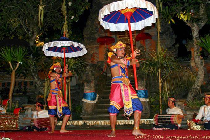 Guarda-chuvas de dança, Ubud Barong - Bali