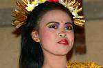 Maquiagem para festas, dança balinesa Ramayana dança, Bali.