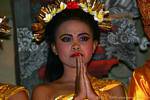 Dança dançarino Oração Ramayana, Bali.