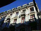 Besançon, construindo na rua principal, França.