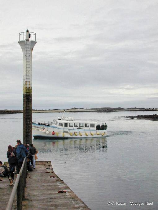 A estrela no final do cais, Roscoff, Bretanha - França