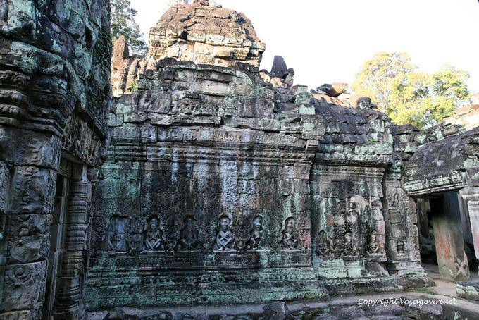 No claustro, Preah Khan, Angkor, Camboja