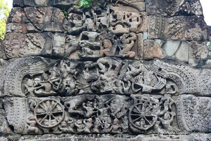 Socorro cena complexa, Preah Khan, Angkor, Camboja