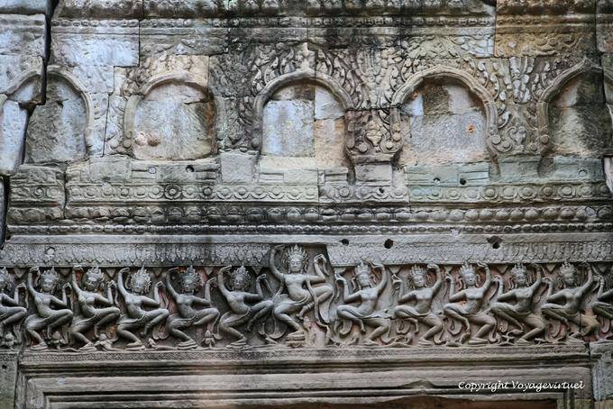 Friso da Dancers, Preah Khan, Angkor, Camboja