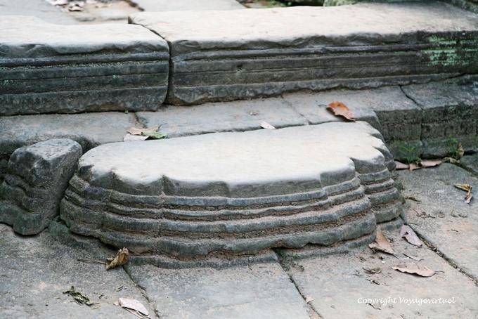 Forma Stair Preah Khan, Angkor, Camboja