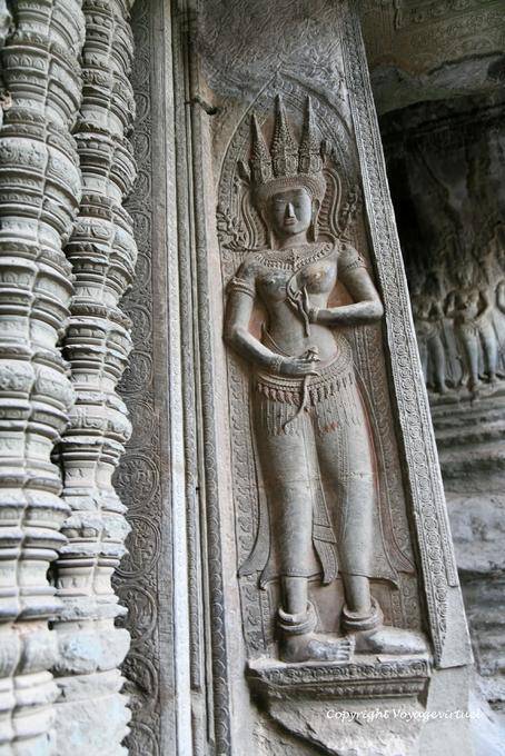 Sky Mulher, apsara, aquele que anda na água, Angkor Wat, Angkor, Camboja