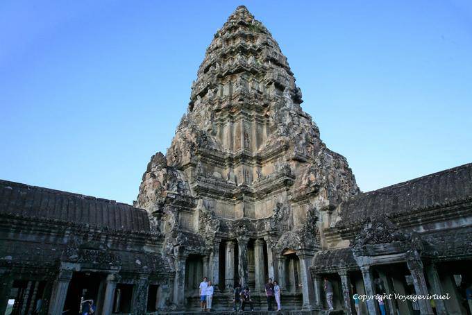 A torre central, o coração do templo, Angkor Wat, Angkor, Camboja