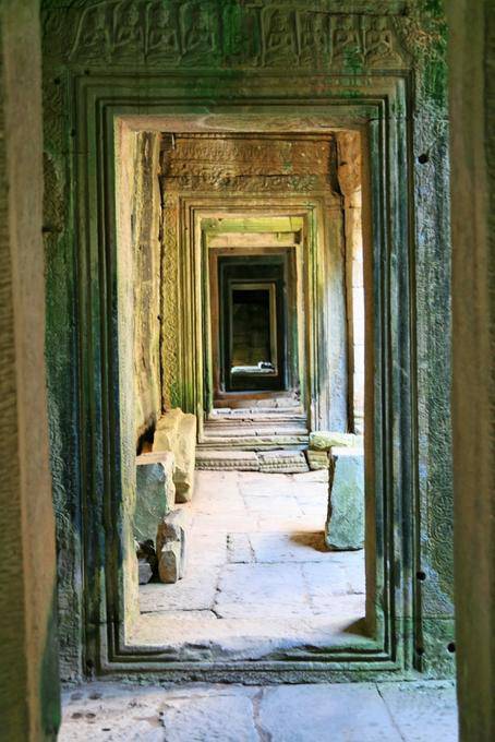 Gopura Bayon Angkor Thom, Angkor, Camboja