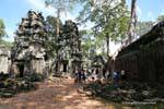 Visita Interior, Ta Prohm, Camboja.
