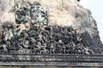 Fragmento de uma cena de luta frenética, Angkor Wat, Camboja.
