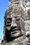 Face de pedra Bayon Angkor Thom, Camboja.