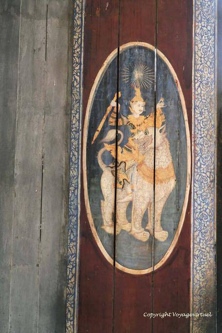 Pintura em madeira, Museu Phnom Penh - Camboja