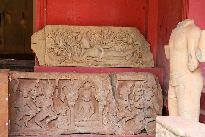 Lintels do século XI de Kampong Chhnang, Phnom Penh Museu - Camboja