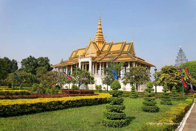 Preah Chan Chhaya Thineang ou luar Pavilion, Palácio Real, Phnom Penh - Camboja