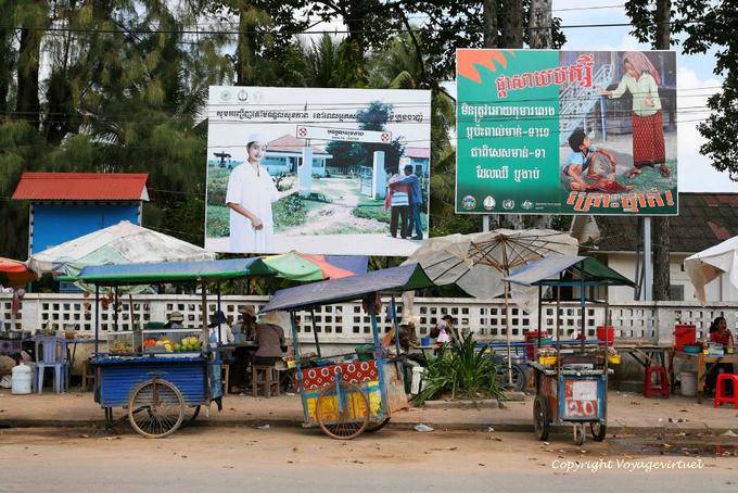 Mini restaurantes móveis para posters, Siem Reap - Camboja