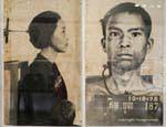 Os torturadores cuidadosamente fotografaram os prisioneiros na chegada, Tuol Sleng, Phnom Penh, Camboja.