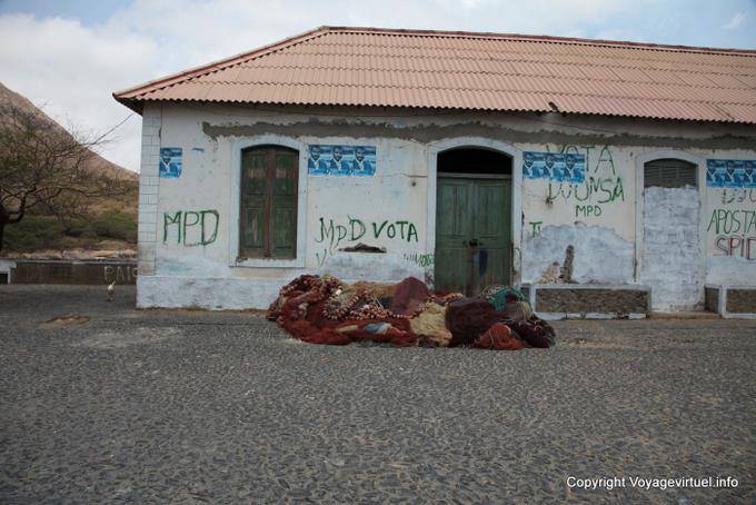 Santiago, Tarrafal, redes de parede frontal - Cabo Verde