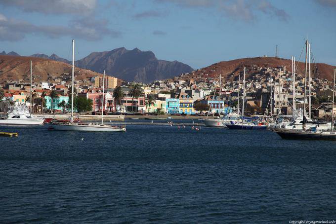 São Vicente, Mindelo, vista geral da cidade - Cabo Verde