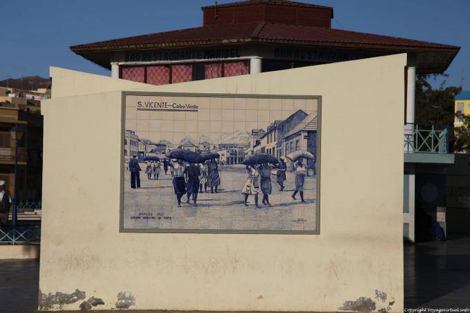 São Vicente, Praça Estrela, azulejos antigos, Mindelo - Cabo Verde
