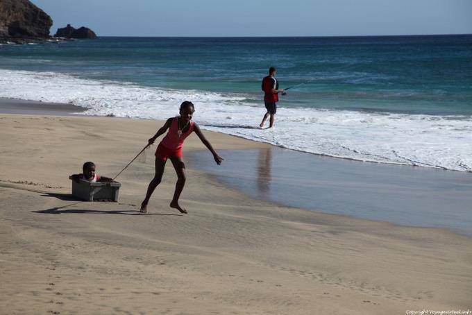 São Vicente, São Pedro, Sledge areia - Cabo Verde