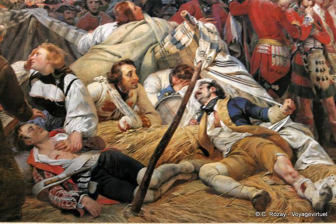 Ferido em batalha, assento da mesa Battles