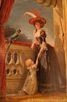 Ara e mulher com imagem de garotinha, Palácio de Versalhes