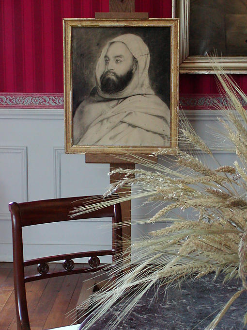 Retrato de Abd El Kader, armação, Castelo de Amboise, França.