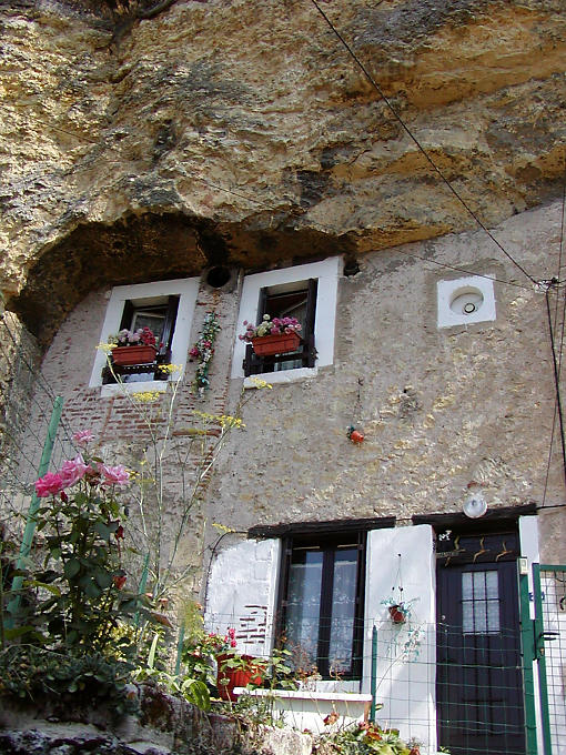 Caverna Habitat em Amboise, França.